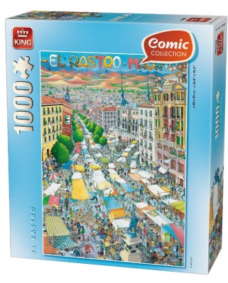 Puzzle King - Comic Collection - El Rastro, Madrid, 1000 piese (05088)