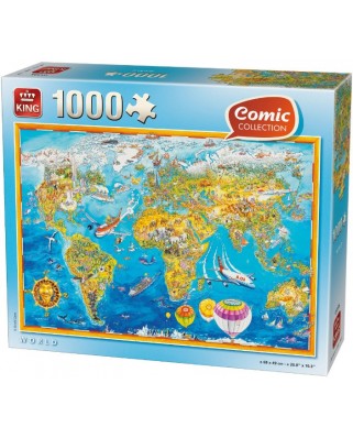 Puzzle King - Comic Collection - World, 1000 piese (05135)