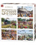 Puzzle King - Compendium, Classic Collection, 5x1000 piese (05210)