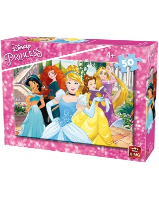 Puzzle King - Disney Princess, 50 piese (king-Puzzle-05318-A)