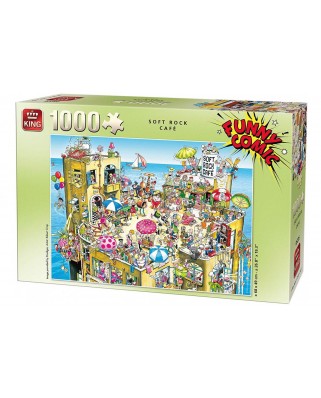Puzzle King - Funny Comic Collection - Soft Rock Cafe, 1000 piese (05226)