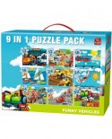 Puzzle King - Funny Vehicles, 12/16/24/50 piese (05520)