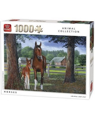 Puzzle King - Horses, 1000 piese (05386)