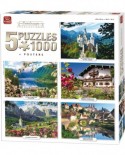 Puzzle King - Landscape Collection, 5x1000 piese (05209)