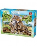 Puzzle King - Leopard And Cub, 500 piese (05326)