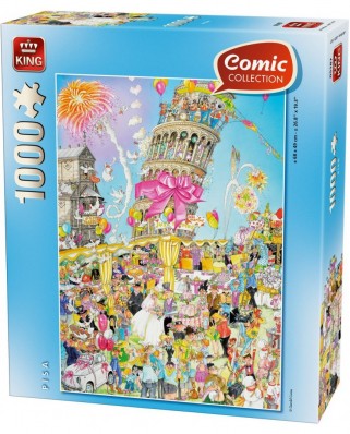 Puzzle King - Pisa Tower, 1000 piese (05187)