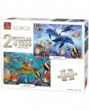 Puzzle King - Sea Collection, 2x1000 piese (05211)