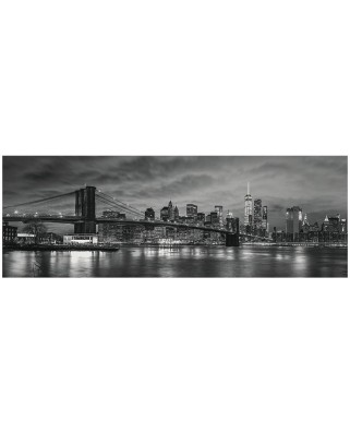 Puzzle panoramic Dino - Bridge over the East River, 6000 piese alb-negru (63011)