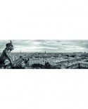 Puzzle panoramic Dino - Paris, France, 1000 piese alb-negru (62988)