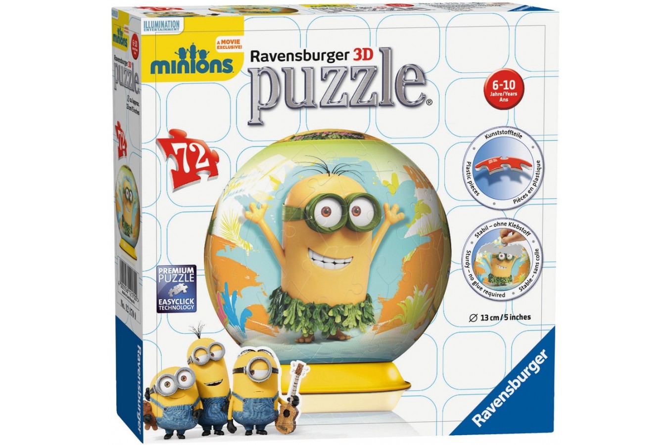 Puzzle glob Ravensburger - Minions, 72 piese (12170)